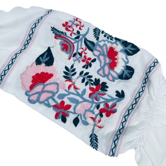 Sugar Lips - Off Shoulder Embroidered Tee - Small - Picture 2 of 5